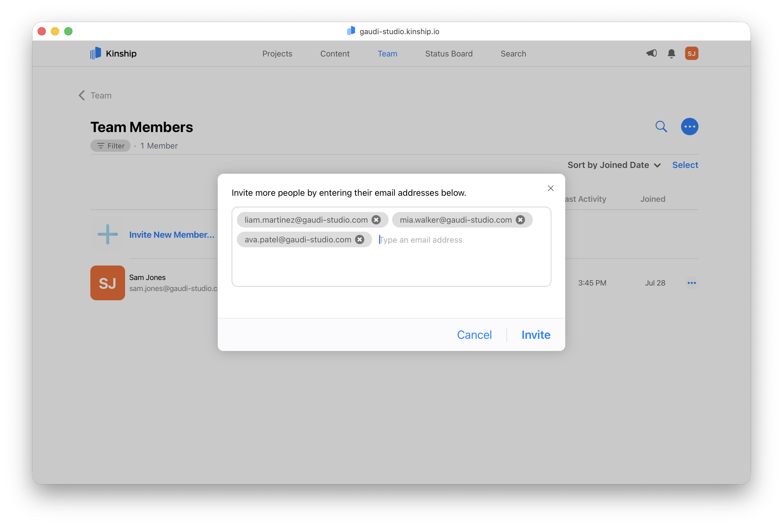 How to Invite Members to Your Team - Kinship